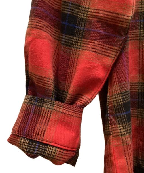 glamb（グラム）glamb (グラム) jean－michelbasquiat バスキアチェックシャツ レッド サイズ:34の古着・服飾アイテム