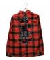 glamb (グラム) jean－michelbasquiat バスキアチェックシャツ レッド サイズ:34：5000円
