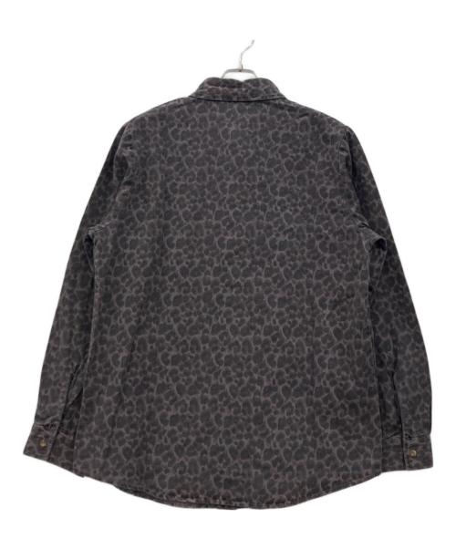 glamb（グラム）glamb (グラム) レオパード柄長袖シャツ パープル サイズ:Ⅼの古着・服飾アイテム