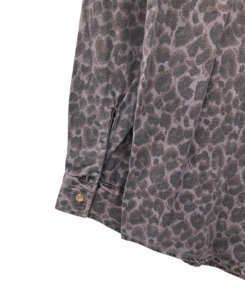 glamb（グラム）glamb (グラム) レオパード柄長袖シャツ パープル サイズ:Ⅼの古着・服飾アイテム
