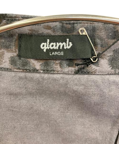 glamb（グラム）glamb (グラム) レオパード柄長袖シャツ パープル サイズ:Ⅼの古着・服飾アイテム