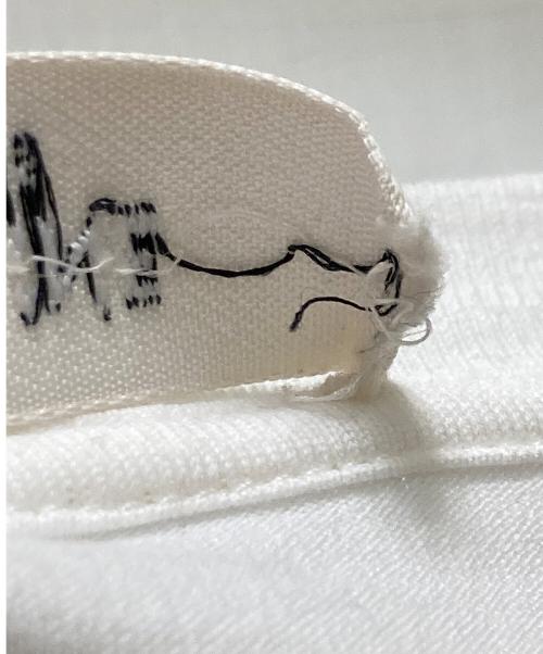 CELINE（セリーヌ）CELINE (セリーヌ) カレッジアーチロゴプリントTシャツ ホワイト サイズ:Lの古着・服飾アイテム
