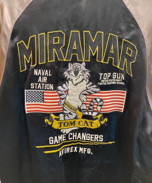 AVIREX（アヴィレックス）AVIREX (アヴィレックス) ミラマー リバーシブルスカジャン ブラック×グレー サイズ:ＸＬの古着・服飾アイテム