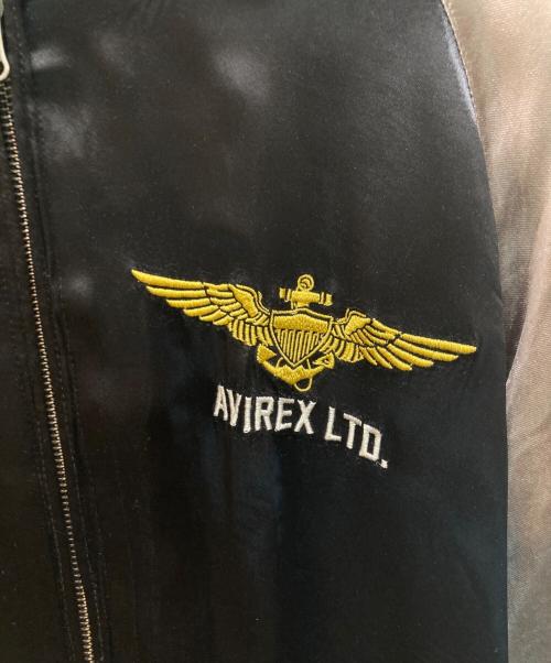 AVIREX（アヴィレックス）AVIREX (アヴィレックス) ミラマー リバーシブルスカジャン ブラック×グレー サイズ:ＸＬの古着・服飾アイテム