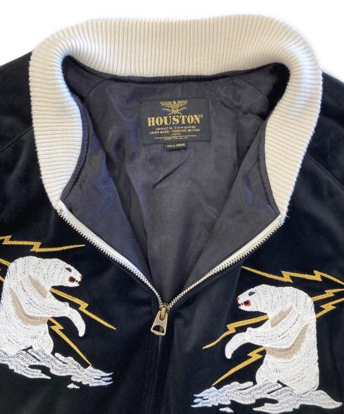 HOUSTON（ヒューストン）HOUSTON (ヒューストン) 別珍スーベニアジャケット スカジャン ブラック サイズ:XXLの古着・服飾アイテム
