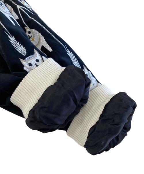 HOUSTON（ヒューストン）HOUSTON (ヒューストン) 別珍スーベニアジャケット スカジャン ブラック サイズ:XXLの古着・服飾アイテム