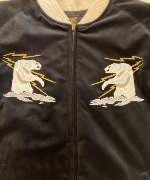 HOUSTON（ヒューストン）HOUSTON (ヒューストン) 別珍スーベニアジャケット スカジャン ブラック サイズ:XXLの古着・服飾アイテム