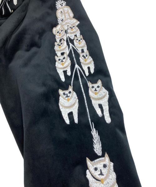 HOUSTON（ヒューストン）HOUSTON (ヒューストン) 別珍スーベニアジャケット スカジャン ブラック サイズ:XXLの古着・服飾アイテム