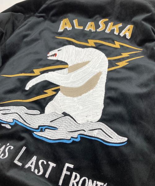 HOUSTON（ヒューストン）HOUSTON (ヒューストン) 別珍スーベニアジャケット スカジャン ブラック サイズ:XXLの古着・服飾アイテム