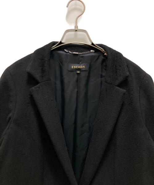 ESCADA（エスカーダ）ESCADA (エスカーダ) ウールチェスターコート ブラック サイズ:３６の古着・服飾アイテム