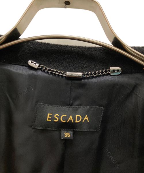 ESCADA（エスカーダ）ESCADA (エスカーダ) ウールチェスターコート ブラック サイズ:３６の古着・服飾アイテム