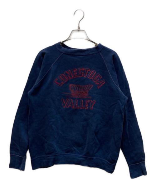 古着（フルギ）古着 (古着) ヴィンテージラグランプリントスウェット ネイビー サイズ:記載なしの古着・服飾アイテム