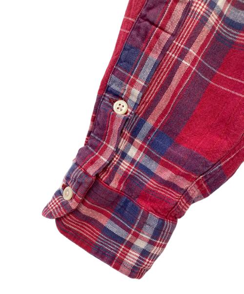 POLO RALPH LAUREN（ポロ・ラルフローレン）POLO RALPH LAUREN (ポロ・ラルフローレン) BDチェックシャツ レッド サイズ:Mの古着・服飾アイテム
