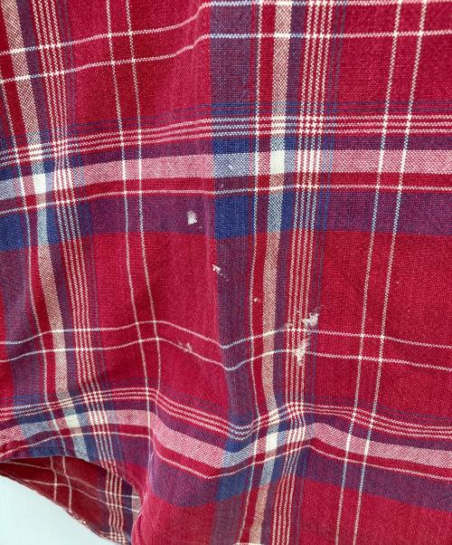 POLO RALPH LAUREN（ポロ・ラルフローレン）POLO RALPH LAUREN (ポロ・ラルフローレン) BDチェックシャツ レッド サイズ:Mの古着・服飾アイテム