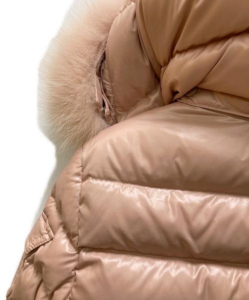 MONCLER（モンクレール）MONCLER (モンクレール) BADYFUR ダウンジャケット ピンクの古着・服飾アイテム