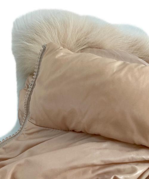 MONCLER（モンクレール）MONCLER (モンクレール) BADYFUR ダウンジャケット ピンクの古着・服飾アイテム