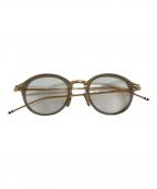 Thom Browneトムブラウン）の古着「伊達眼鏡」｜ゴールド(SATIN GREY CRYS