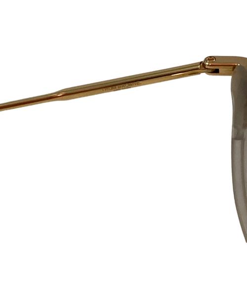 Thom Browne（トムブラウン）Thom Browne (トムブラウン) 伊達眼鏡 ゴールド(SATIN GREY CRYS サイズ:46□21 150の古着・服飾アイテム