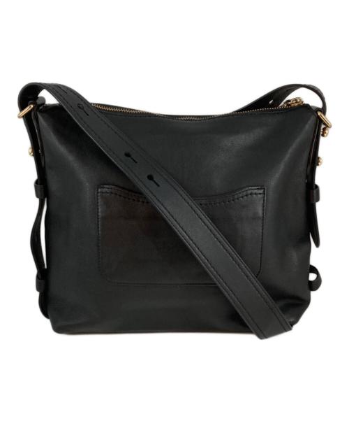 MARC JACOBS（マークジェイコブズ）MARC JACOBS (マークジェイコブズ) スタッズレザーショルダーバッグ ブラックの古着・服飾アイテム