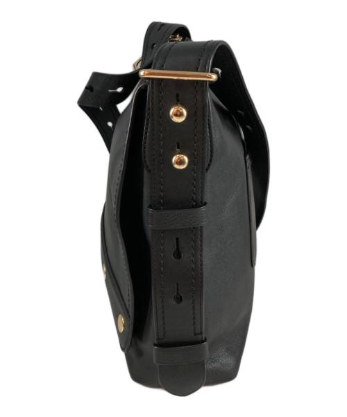 MARC JACOBS（マークジェイコブズ）MARC JACOBS (マークジェイコブズ) スタッズレザーショルダーバッグ ブラックの古着・服飾アイテム