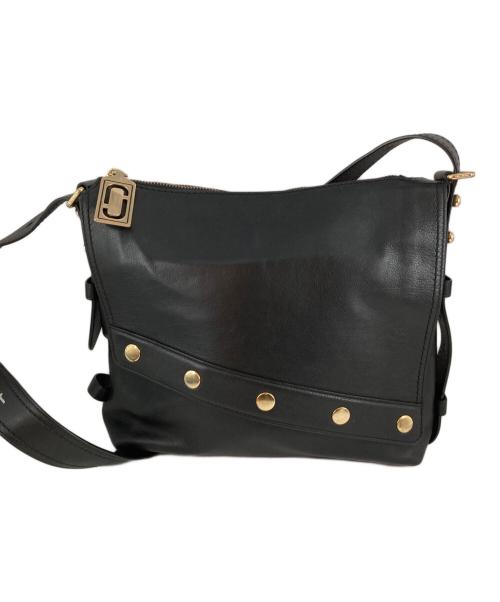 MARC JACOBS（マークジェイコブズ）MARC JACOBS (マークジェイコブズ) スタッズレザーショルダーバッグ ブラックの古着・服飾アイテム