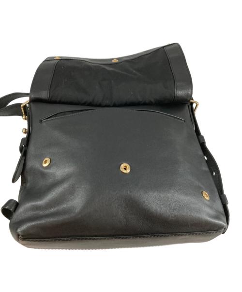 MARC JACOBS（マークジェイコブズ）MARC JACOBS (マークジェイコブズ) スタッズレザーショルダーバッグ ブラックの古着・服飾アイテム