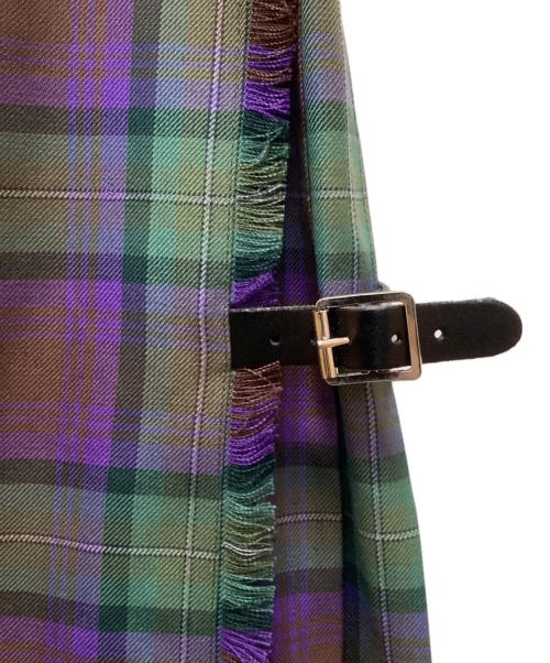 GLEN FYNE（グレンファイン）glen fyne (グレンファイン) タータンチェックプリーツキルトスカート グリーン サイズ:28の古着・服飾アイテム