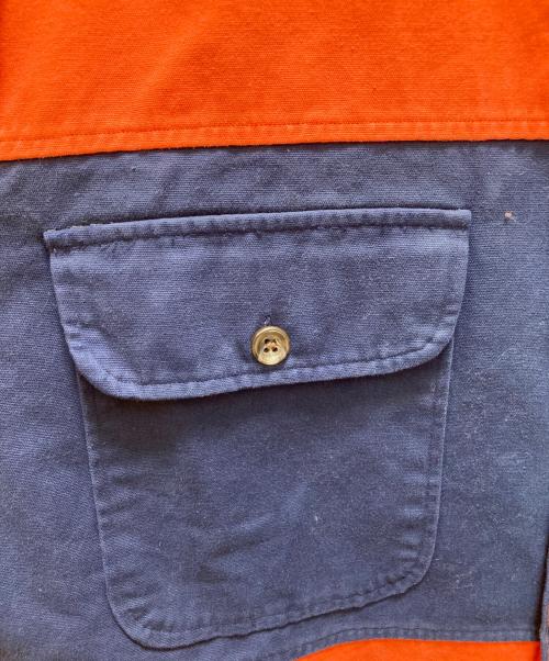 POLO RALPH LAUREN（ポロ・ラルフローレン）POLO RALPH LAUREN (ポロ・ラルフローレン) 90s ムースパッチボーダーラガーシャツ マルチカラー サイズ:XLの古着・服飾アイテム
