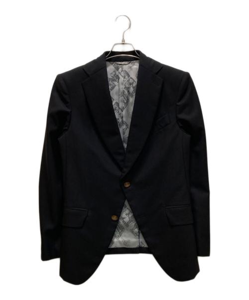 Vivienne Westwood man（ヴィヴィアン ウェストウッド マン）Vivienne Westwood man (ヴィヴィアン ウェストウッド マン) 裏地オーブデザイン テーラードジャケット ブラック サイズ:46の古着・服飾アイテム