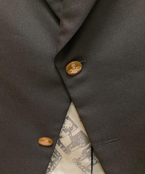 Vivienne Westwood man（ヴィヴィアン ウェストウッド マン）Vivienne Westwood man (ヴィヴィアン ウェストウッド マン) 裏地オーブデザイン テーラードジャケット ブラック サイズ:46の古着・服飾アイテム