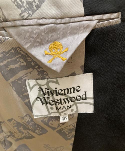 Vivienne Westwood man（ヴィヴィアン ウェストウッド マン）Vivienne Westwood man (ヴィヴィアン ウェストウッド マン) 裏地オーブデザイン テーラードジャケット ブラック サイズ:46の古着・服飾アイテム