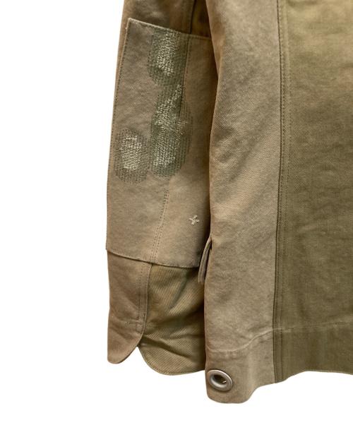 COMME des GARCONS JUNYA WATANABE MAN（コム デ ギャルソン ジュンヤ ワタナベ マン）COMME des GARCONS JUNYA WATANABE MAN (コム デ ギャルソン ジュンヤ ワタナベ マン) 再構築ダブルジャケット カーキ サイズ:Ⅼの古着・服飾アイテム
