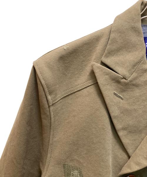COMME des GARCONS JUNYA WATANABE MAN（コム デ ギャルソン ジュンヤ ワタナベ マン）COMME des GARCONS JUNYA WATANABE MAN (コム デ ギャルソン ジュンヤ ワタナベ マン) 再構築ダブルジャケット カーキ サイズ:Ⅼの古着・服飾アイテム