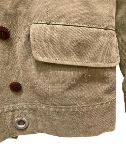 COMME des GARCONS JUNYA WATANABE MAN（コム デ ギャルソン ジュンヤ ワタナベ マン）COMME des GARCONS JUNYA WATANABE MAN (コム デ ギャルソン ジュンヤ ワタナベ マン) 再構築ダブルジャケット カーキ サイズ:Ⅼの古着・服飾アイテム