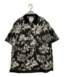 sacai（サカイ）の古着「Floral Print Shirt」｜ブラック