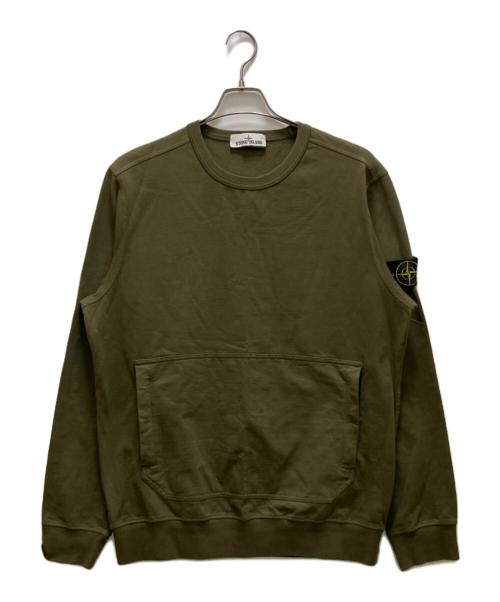 STONE ISLAND（ストーンアイランド）STONE ISLAND (ストーンアイランド) クルーネックスウェット グリーン サイズ:Ⅼの古着・服飾アイテム