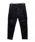 STONE ISLANDストーンアイランド）の古着「カーゴロングパンツ」｜ブラック