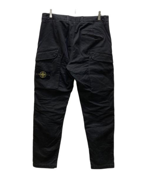 STONE ISLAND（ストーンアイランド）STONE ISLAND (ストーンアイランド) カーゴロングパンツ ブラック サイズ:W32の古着・服飾アイテム
