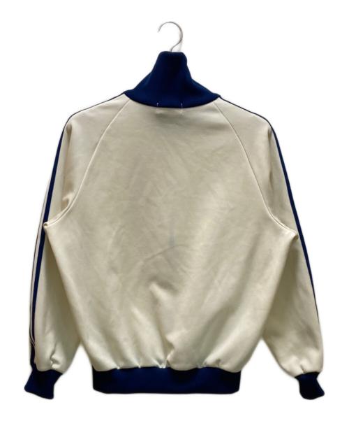 adidas（アディダス）adidas (アディダス) ヴィンテージトラックジャケット ホワイト×ネイビー サイズ:表記無しの古着・服飾アイテム