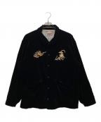 TENDERLOINテンダーロイン）の古着「ベロアスーベニアジャケット」｜ブラック