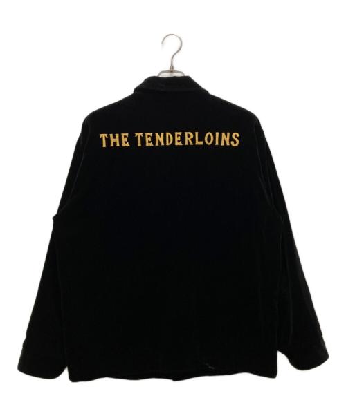 TENDERLOIN（テンダーロイン）TENDERLOIN (テンダーロイン) ベロアスーベニアジャケット ブラック サイズ:Ⅼの古着・服飾アイテム