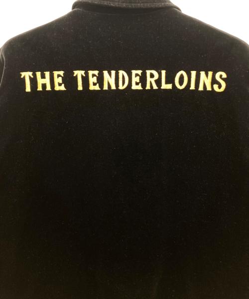 TENDERLOIN（テンダーロイン）TENDERLOIN (テンダーロイン) ベロアスーベニアジャケット ブラック サイズ:Ⅼの古着・服飾アイテム