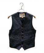 SUGAR CANEシュガーケーン）の古着「9oz. BLACK COVERT WORK VEST」｜グレー