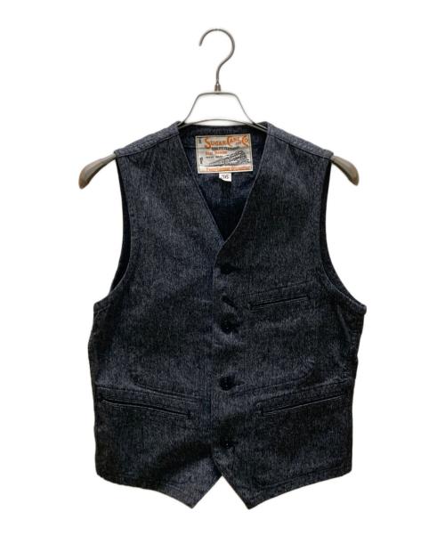SUGAR CANE（シュガーケーン）SUGAR CANE (シュガーケーン) 9oz. BLACK COVERT WORK VEST グレー サイズ:36の古着・服飾アイテム