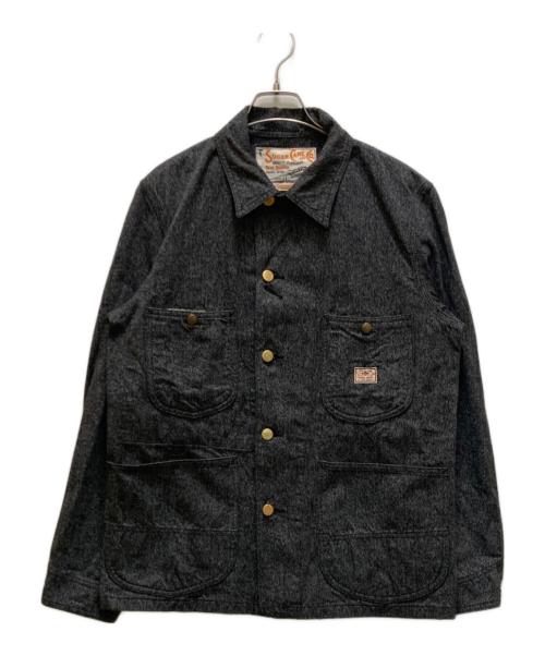 SUGAR CANE（シュガーケーン）SUGAR CANE (シュガーケーン) ブラックコバートワークコート グレー サイズ:不明の古着・服飾アイテム