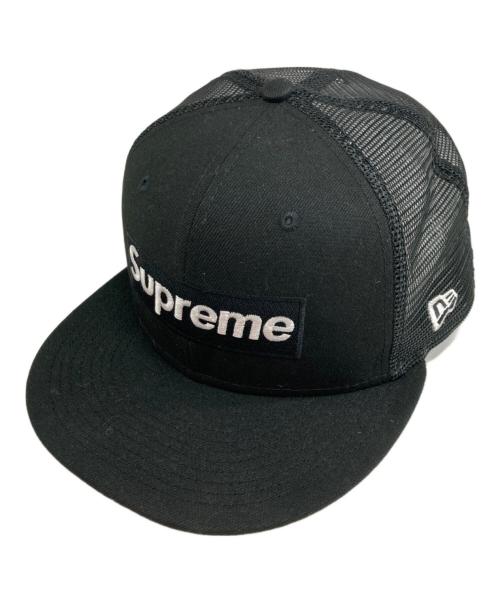 SUPREME（シュプリーム）Supreme (シュプリーム) New Era (ニューエラ) ボックスロゴメッシュキャップ ブラックの古着・服飾アイテム