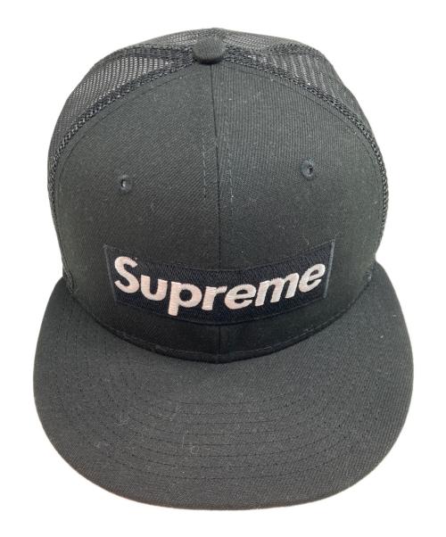 SUPREME（シュプリーム）Supreme (シュプリーム) New Era (ニューエラ) ボックスロゴメッシュキャップ ブラックの古着・服飾アイテム