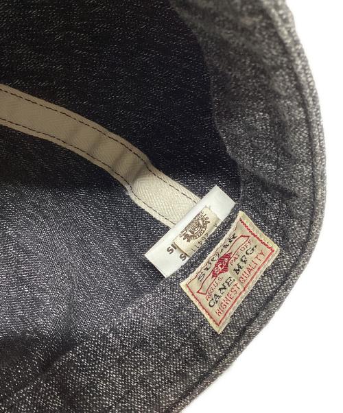 SUGAR CANE（シュガーケーン）SUGAR CANE (シュガーケーン) 9oz. BLACK COVERT APPLEJACK CAP グレー サイズ:7 1/4の古着・服飾アイテム