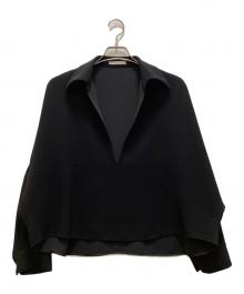 Plage（プラージュ）の古着「GEORGETTE SKIPPER ブラウス」｜ブラック