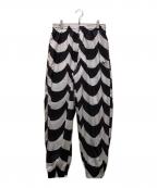 adidas×marimekkoアディダス×マリメッコ）の古着「カフ ウーブントラックパンツ」｜ブラック